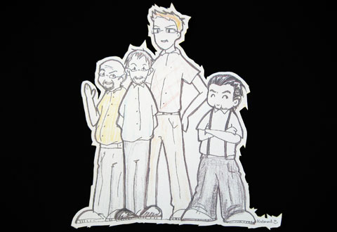 Drawing of leaving faculty